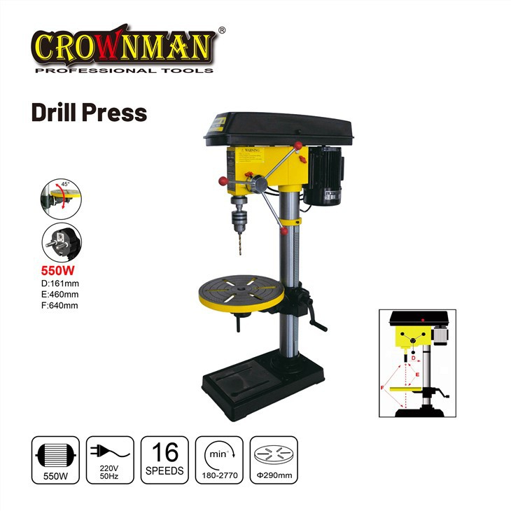 CROWNMAN Power Tools Perceuse à colonne Perceuse d'établi