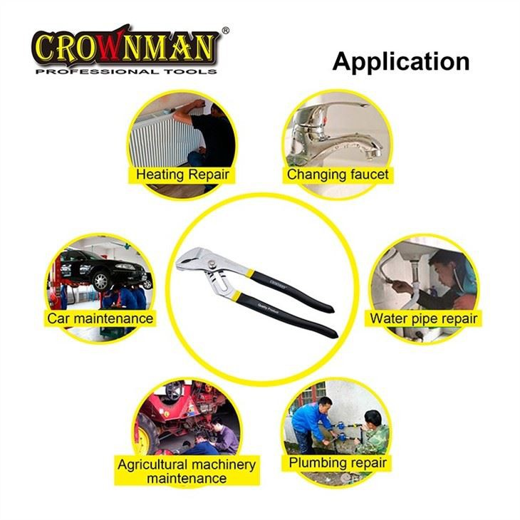 CROWNMAN Outils à main Pince à pompe à eau à joint rainuré