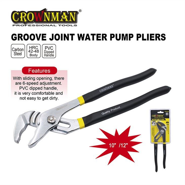 CROWNMAN Outils à main Pince à pompe à eau à joint rainuré