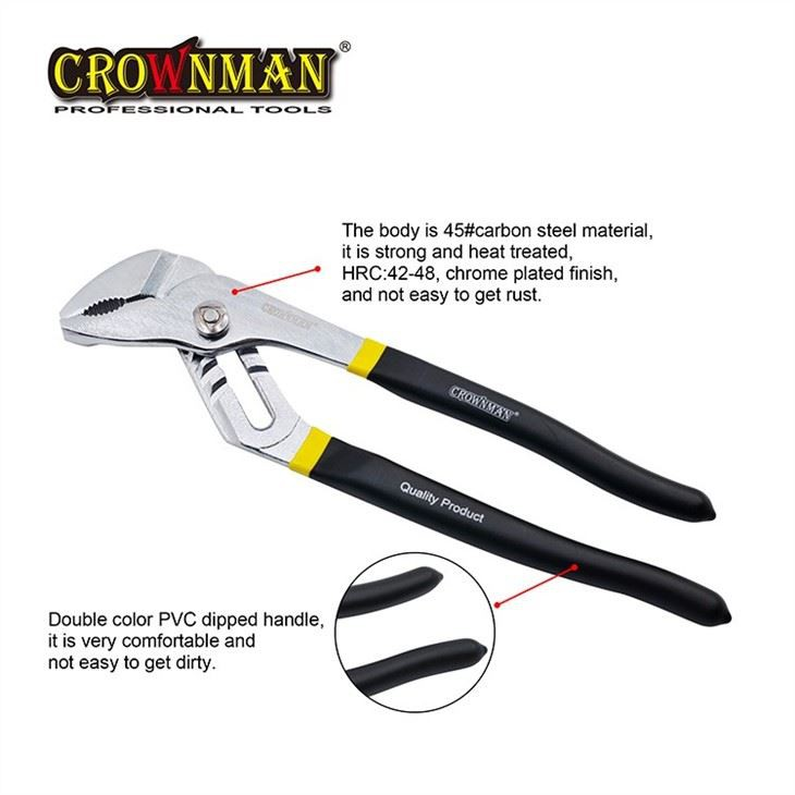 CROWNMAN Outils à main Pince à pompe à eau à joint rainuré